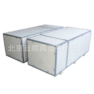 供应电子设备钢带包裝箱 防震钢带包裝箱 钢扣实木包裝箱