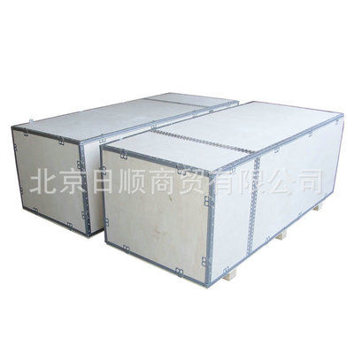 供应电子设备钢带包装箱 防震钢带包装箱 钢扣实木包装箱